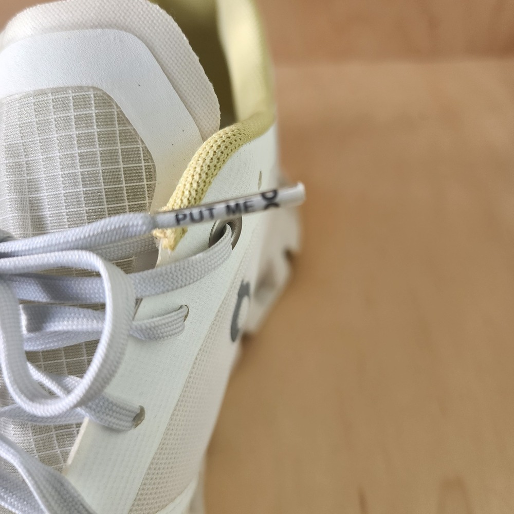 On Cloud X Helion Women's Run Walk Train Athletic Shoes SZ 9 White Yellow Gym - Picture 12 of 15